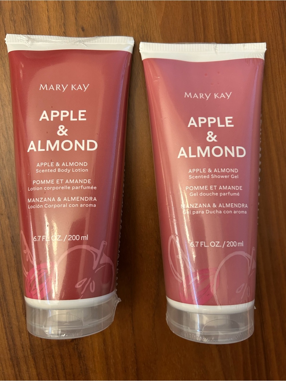 Mary Kay Apple & Almond Body Lotion and Shower Gel - Rose